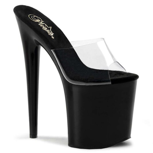 Pleaser FLAMINGO-801 Clear/Black EU-35 / US-5