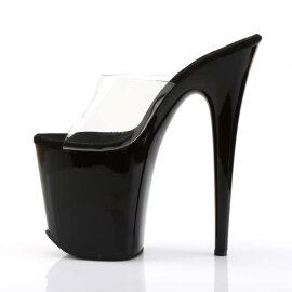 Pleaser FLAMINGO-801 Clear/Black EU-35 / US-5