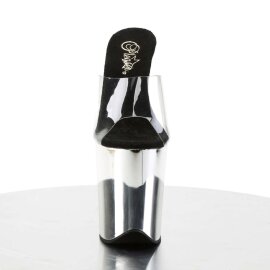 Pleaser FLAMINGO-801 Clear/Silver Chrome EU-37 / US-7