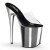 Pleaser FLAMINGO-801 Clear/Silver Chrome EU-38 / US-8