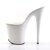 Pleaser FLAMINGO-801 Clear/White EU-38 / US-8