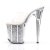 Pleaser FLAMINGO-801G Clear/Silver Glitter EU-35 / US-5