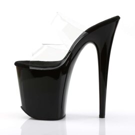 Pleaser FLAMINGO-802 Clear/Black EU-37 / US-7