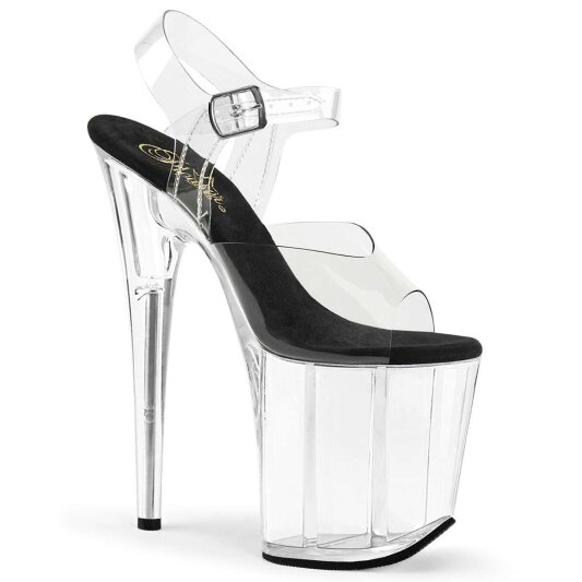 Pleaser FLAMINGO-808 Clear-Black/Clear EU-35 / US-5