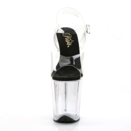 Pleaser FLAMINGO-808 Clear-Black/Clear EU-35 / US-5