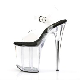 Pleaser FLAMINGO-808 Clear-Black/Clear EU-35 / US-5