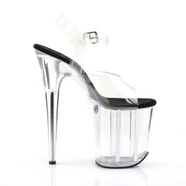 Pleaser FLAMINGO-808 Clear-Black/Clear EU-35 / US-5