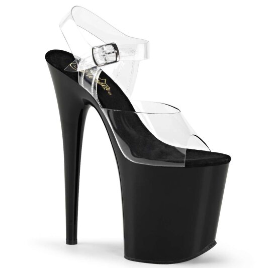 Pleaser FLAMINGO-808 Clear/Black EU-35 / US-5