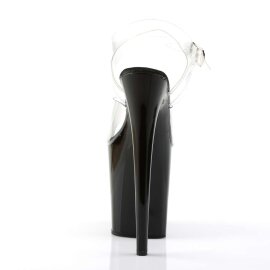 Pleaser FLAMINGO-808 Clear/Black EU-35 / US-5