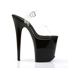 Pleaser FLAMINGO-808 Clear/Black EU-35 / US-5