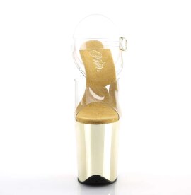 Pleaser FLAMINGO-808 Clear/Gold Chrome EU-35 / US-5