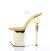 Pleaser FLAMINGO-808 Clear/Gold Chrome EU-39 / US-9