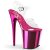 Pleaser FLAMINGO-808 Clear/Hot Pink Chrome EU-35 / US-5