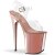 Pleaser FLAMINGO-808 Clear/Rose Gold Chrome EU-42 / US-12