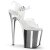 Pleaser FLAMINGO-808 Clear/Silver Chrome EU-35 / US-5