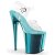 Pleaser FLAMINGO-808 Clear/Turquoise Chrome EU-35 / US-5