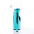 Pleaser FLAMINGO-808 Clear/Turquoise Chrome EU-35 / US-5