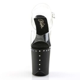 Pleaser FLAMINGO-808ABLS Clear/Black Matte EU-35 / US-5