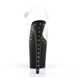 Pleaser FLAMINGO-808ABLS Clear/Black Matte EU-35 / US-5