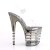 Pleaser FLAMINGO-808CHLN Clear/Pewter Chrome EU-35 / US-5