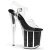 Pleaser FLAMINGO-808G Clear/Black Glitter EU-35 / US-5