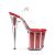 Pleaser FLAMINGO-808G Clear/Red Glitter EU-35 / US-5