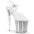 Pleaser FLAMINGO-808G Clear/Silver Glitter EU-35 / US-5