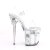 Pleaser FLAMINGO-808GF Clear/Silver Multi Glitter EU-36 / US-6
