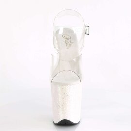 Pleaser FLAMINGO-808LG Clear/Opal Multi Glitter EU-35 / US-5