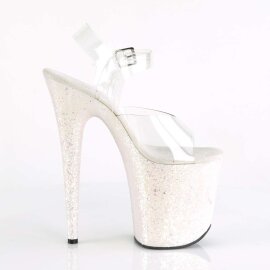 Pleaser FLAMINGO-808LG Clear/Opal Multi Glitter EU-35 / US-5