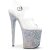 Pleaser FLAMINGO-808LG Clear/Silver Multi Glitter EU-35 / US-5