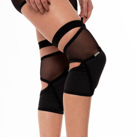 Paradise Chick Knee Pads Polecious Mesh Black S