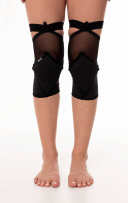 Paradise Chick Knee Pads Polecious Mesh Black S
