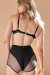 Lunalae Shorts High Waist  Carla Mesh Black S