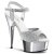 Pleaser DELIGHT-609G Silver Multi Glitter/Silver Chrome EU-36 / US-6