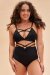 Lunalae Top Maisie Mesh Strappy Black XL