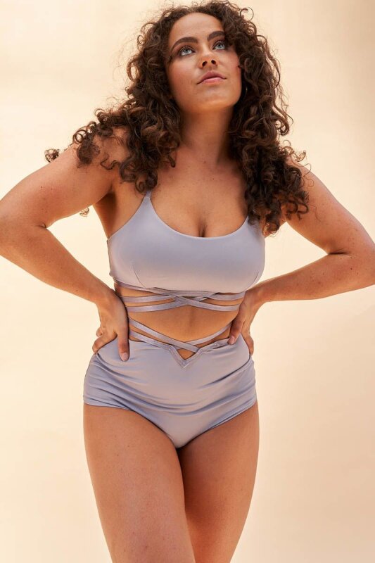 Lunalae Top Poppy Strappy Grey S