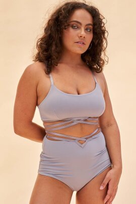 Lunalae Top Poppy Strappy Grey L