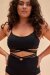 Lunalae Top Poppy Strappy Black XL