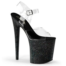 Pleaser FLAMINGO-808MG Clear/Black EU-35 / US-5