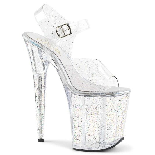 Pleaser FLAMINGO-808MMG Clear/Clear EU-39 / US-9