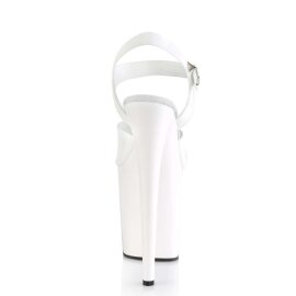 Pleaser FLAMINGO-808N White (Jelly-Like) TPU/White EU-35 / US-5