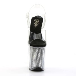 Pleaser FLAMINGO-808SRS Clear/Black SRS EU-35 / US-5