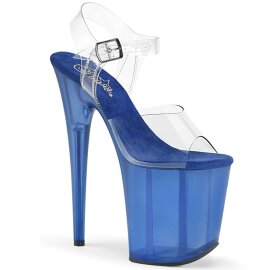 Pleaser FLAMINGO-808T Clear/Blue Tinted EU-35 / US-5