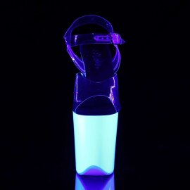 Pleaser FLAMINGO-808UV Clear/Neon White EU-35 / US-5
