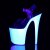 Pleaser FLAMINGO-808UV Clear/Neon White EU-39 / US-9