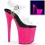 Pleaser FLAMINGO-808UVG Clear/Neon Hot Pink Glitter EU-40 / US-10