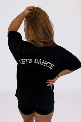 AMBR Designs T-Shirt Oversized Lets Dance Black L