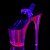 Pleaser FLAMINGO-808UVT Clear/Hot Pink Tinted EU-35 / US-5