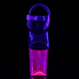 Pleaser FLAMINGO-808UVT Clear/Hot Pink Tinted EU-37 / US-7